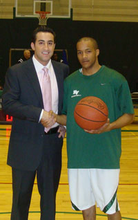 Coach Ken Dagostino and Ramel Alexander